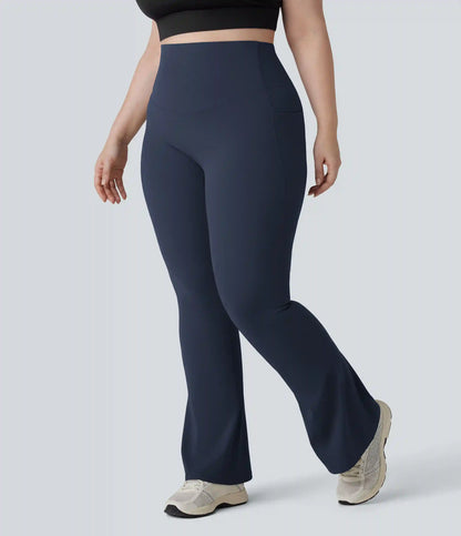Halara UltraSculpt™ High Waisted Tummy Control Pocket Shaping Yoga Bootcut Plus Size Leggings