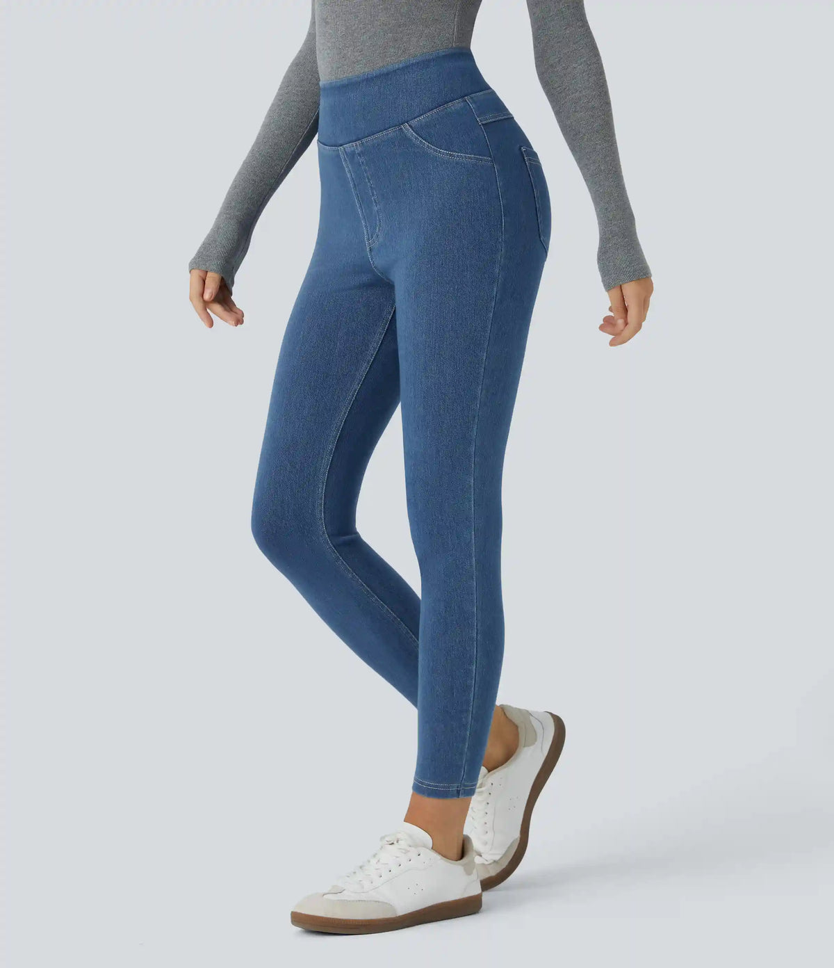 Halara Flex™ High Waisted Pocket Denim Casual Leggings