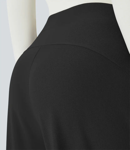 Halara Flex™ High Waisted Body Sculpt Waist-Slimming Pocket Wide Leg Micro Waffle Work Pants