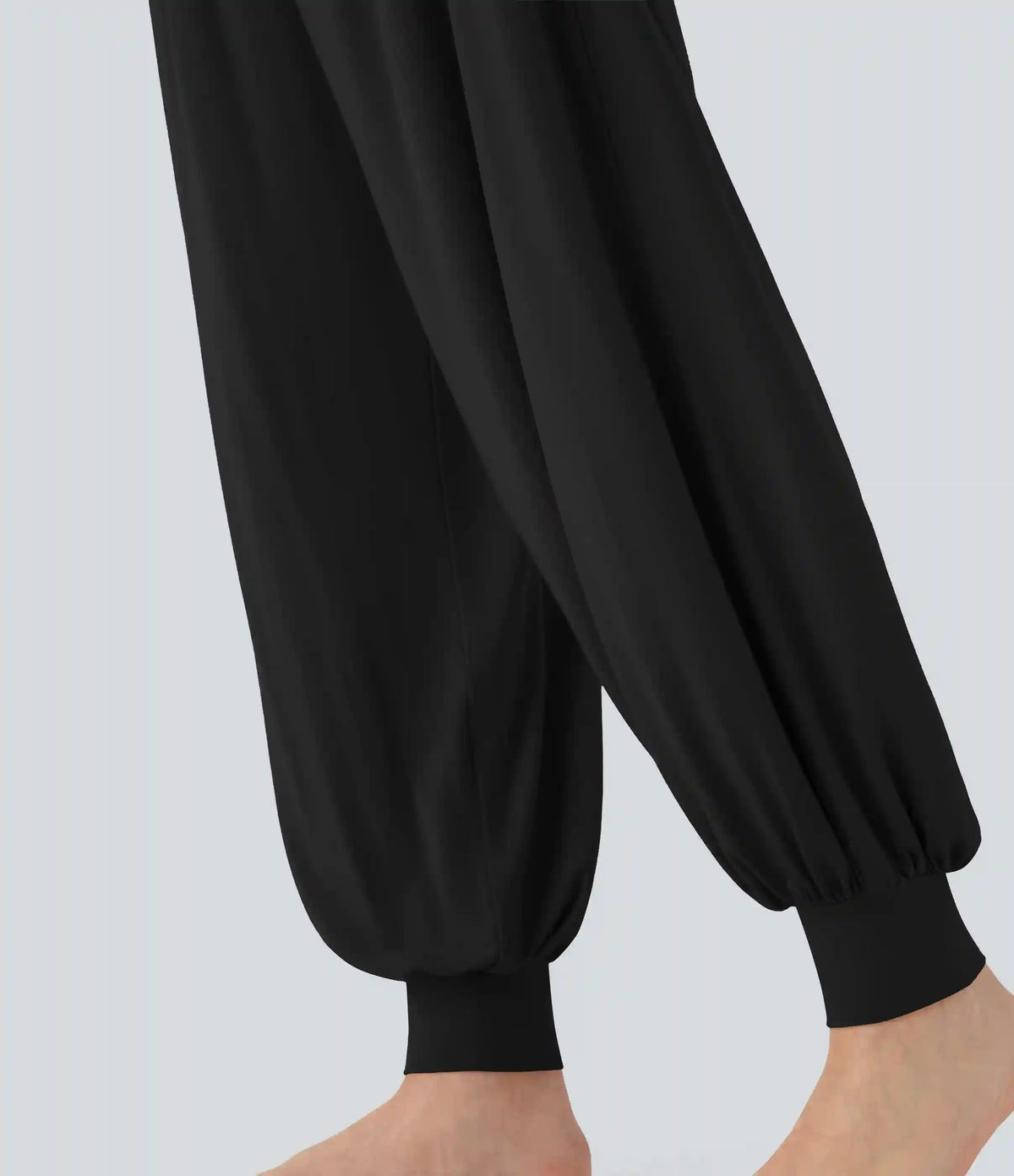 High Waisted Tummy Control Yoga Baggy Joggers with Pockets