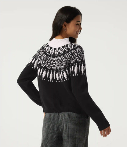High Neck Long Sleeve Casual Sweater