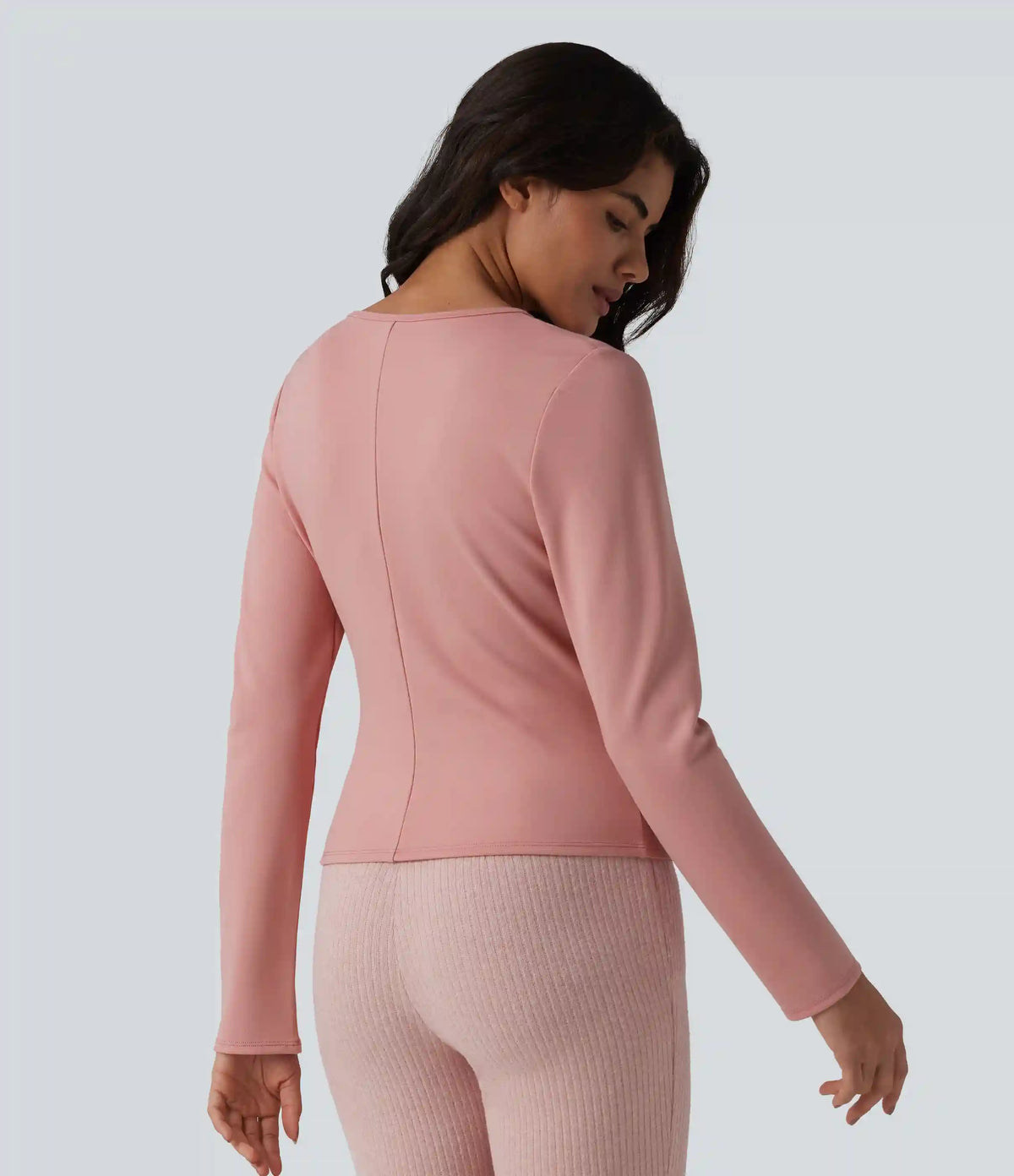 V-neck Long Sleeve Wrap Casual Top