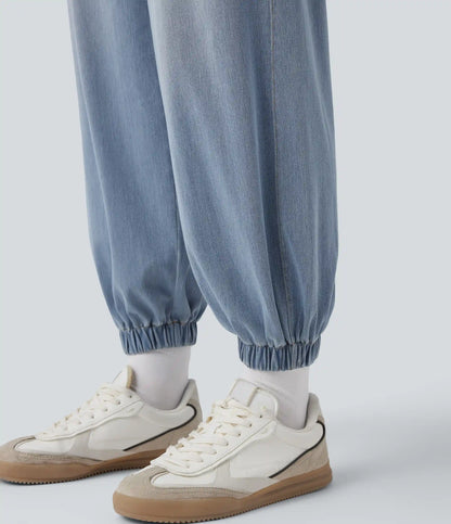 Halara Flex™ Mid Rise Drawstring Casual Sweatpants Jeans with Pockets