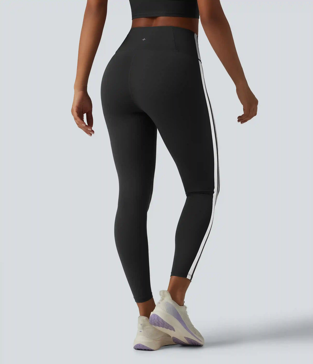 Halara UltraSculpt™ High Waisted Tummy Control Side Stripe Yoga Leggings with Pocket