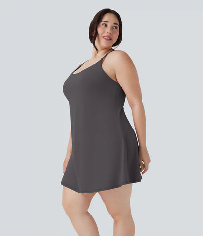 SoftlyZero™ Plush Active Plus Size Dress-Longer Length-Easy Peezy Edition