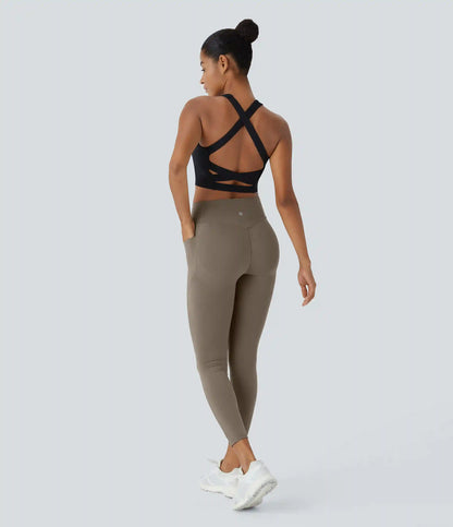 Halara UltraSculpt™ High Waisted Scrunch Butt Lifting Tummy Control Shaping Training Leggings with Pockets