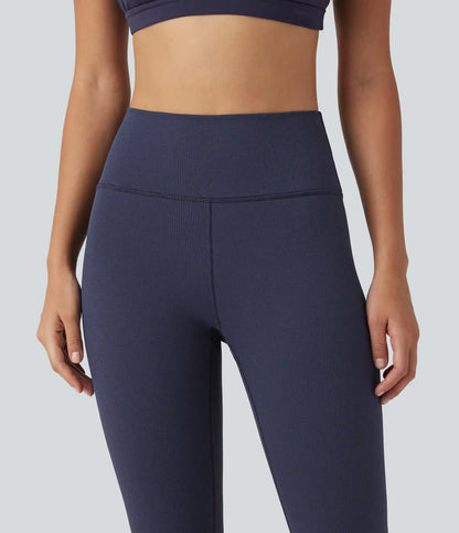 High Waisted Waffle Casual Leggings
