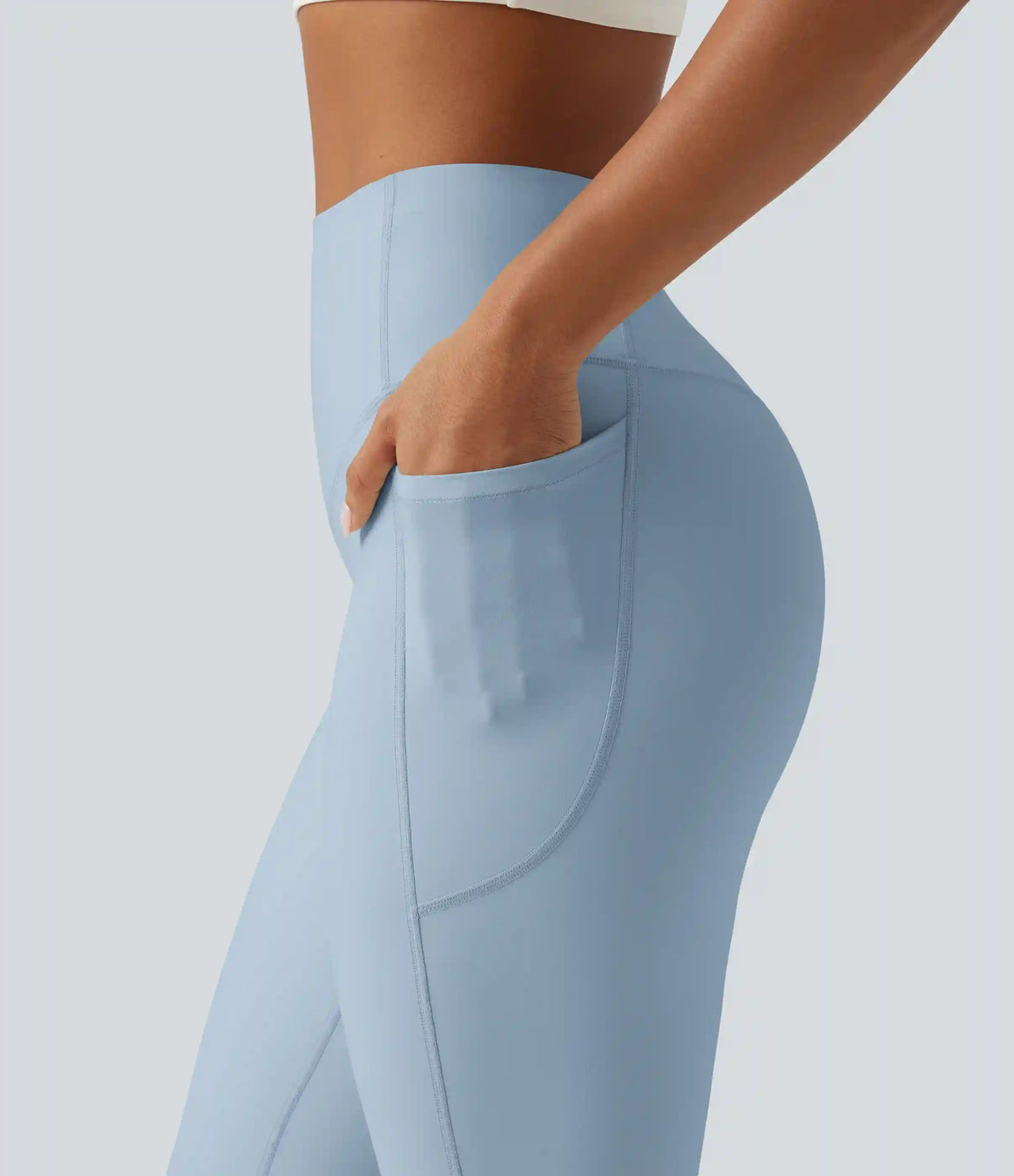 Halara UltraSculpt™ High Waisted Tummy Control Shaping Yoga Bootcut Leggings with Pockets