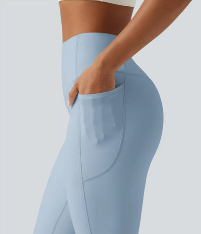 Halara UltraSculpt™ High Waisted Tummy Control Shaping Yoga Bootcut Leggings with Pockets
