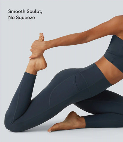 Halara UltraSculpt™ Curvy High Waisted Tummy Control Shaping Yoga Leggings with Pockets