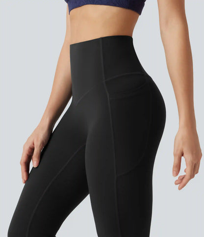 Halara UltraSculpt™ High Waisted Tummy Control Shaping Bootcut Yoga Leggings with Pockets