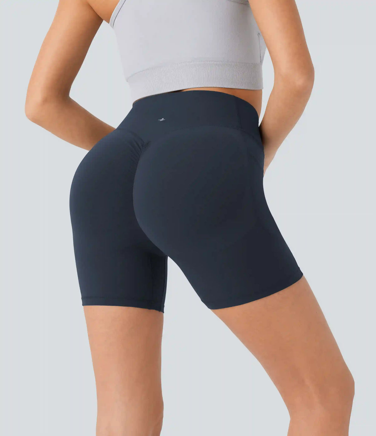 Halara UltraSculpt™ High Waisted Scrunch Butt Lifting Tummy Control Pocket Shaping Workout Biker Shorts 5''