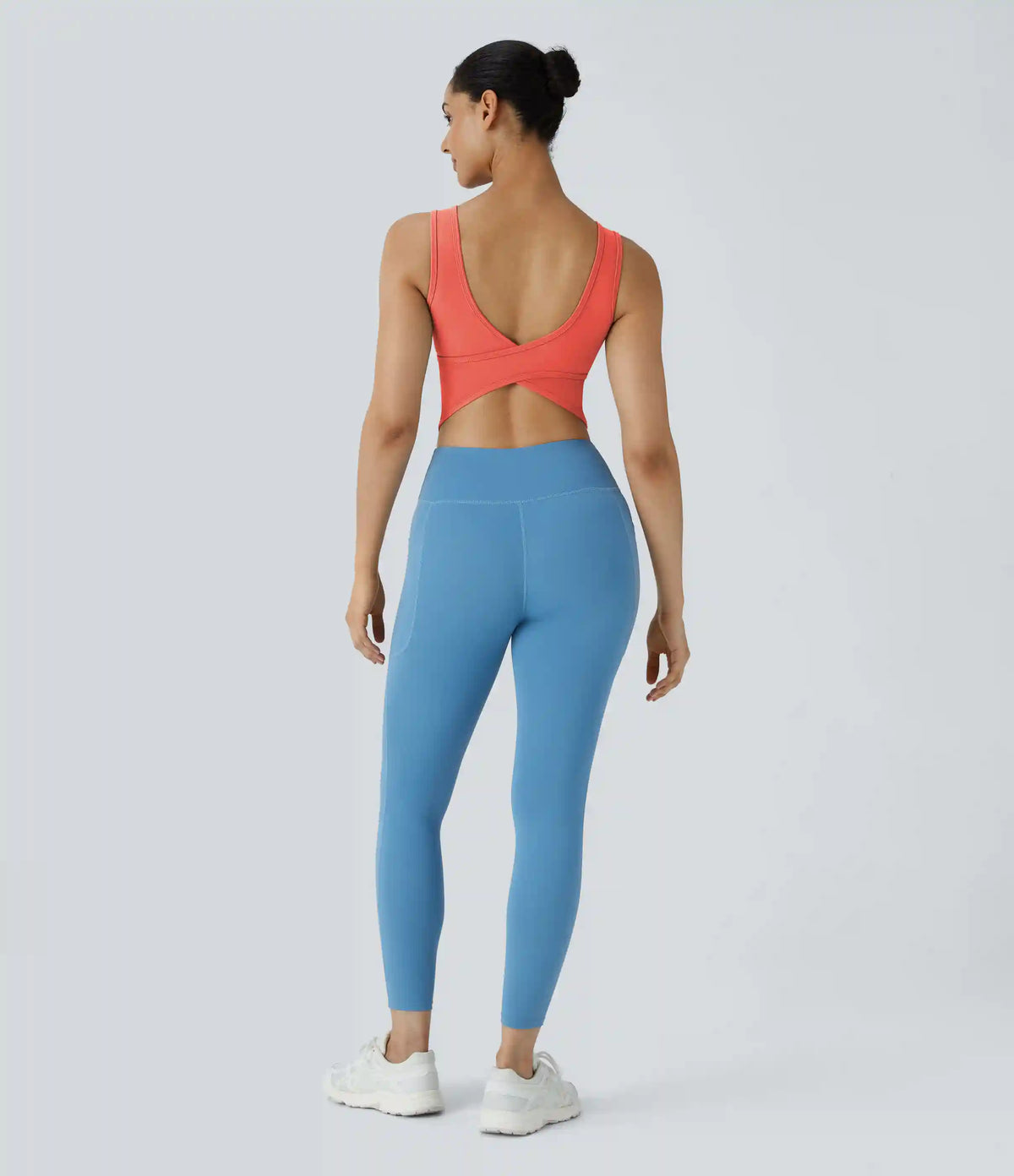 U Neck Crossover Barre Ballet Dance Tank Top A-D Cups