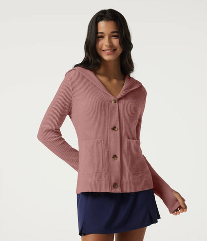 Hooded Long Sleeve Casual Jacket with Pockets
