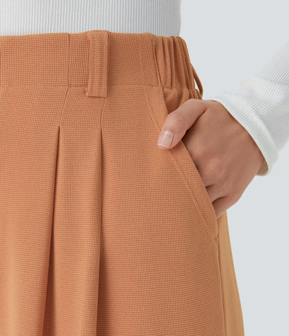 Halara Flex™ High Waisted Pocket Wide Leg Waffle Work Pants