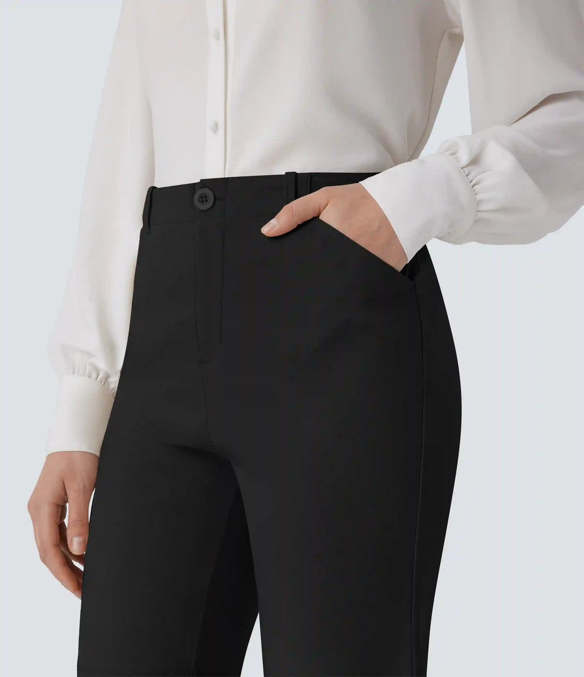 Mid Rise Zipper Pocket Work Bermuda Shorts 9''
