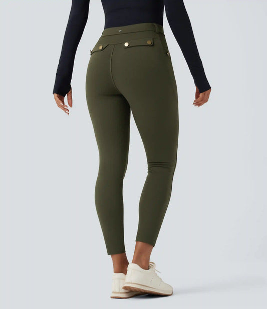 DayStretch High Waisted Slim Pants with Pockets