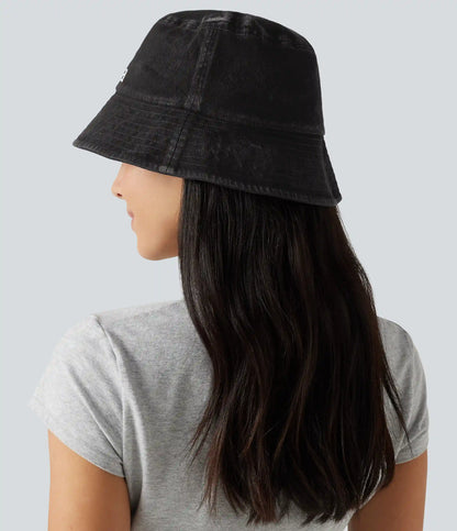 Washed Denim Bucket Hat