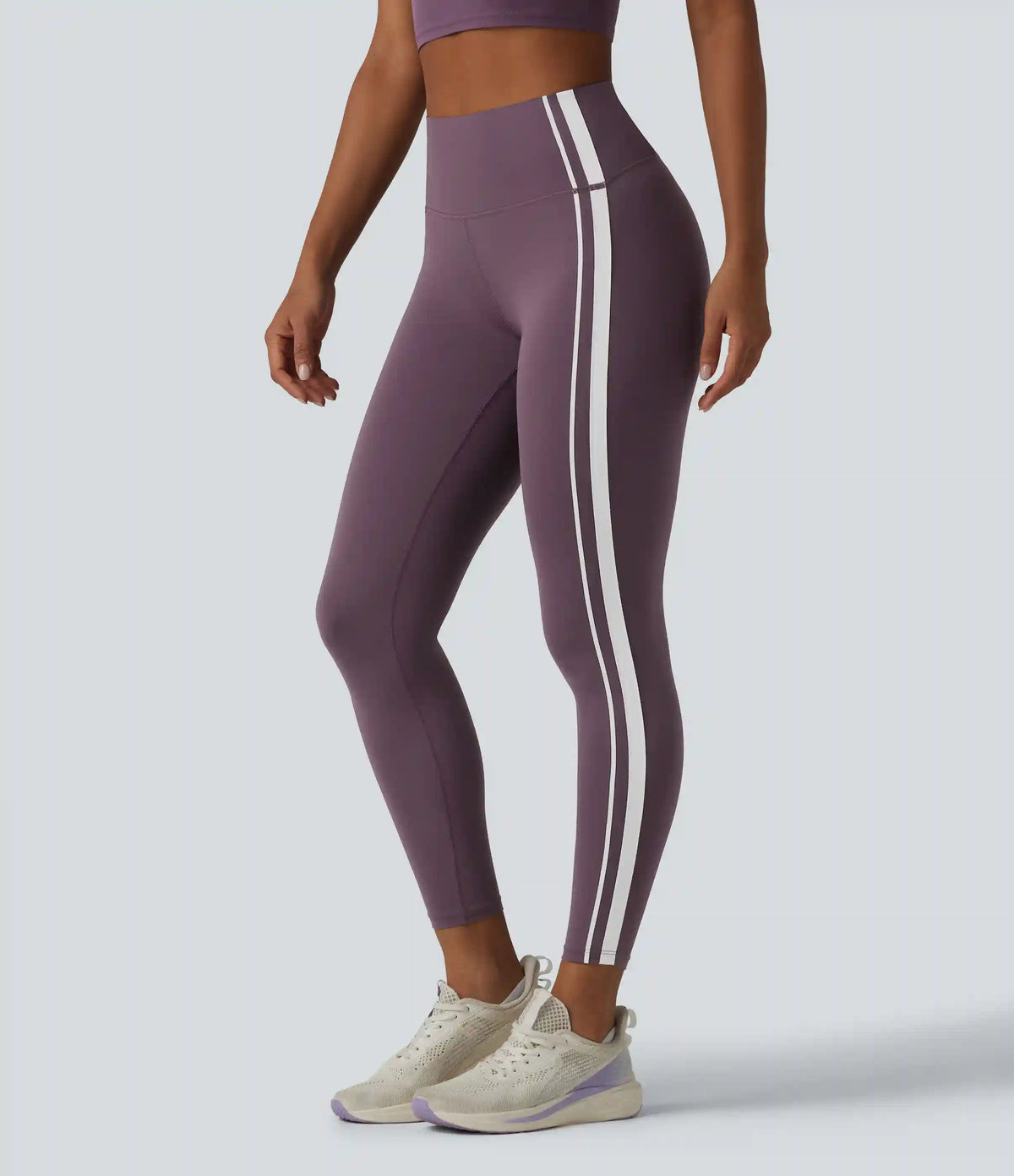 Halara UltraSculpt™ High Waisted Tummy Control Side Stripe Yoga Leggings with Pocket