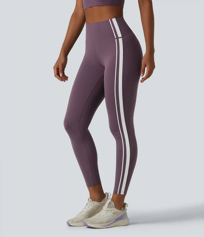 Halara UltraSculpt™ High Waisted Tummy Control Side Stripe Yoga Leggings with Pocket