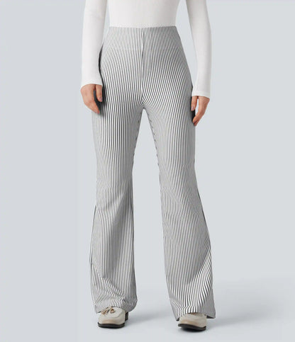 Halara Flex™ High Waisted Striped Work Flare Pants with Pockets