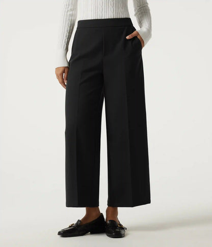 Mid Rise Straight Leg Work Pants with Pockets