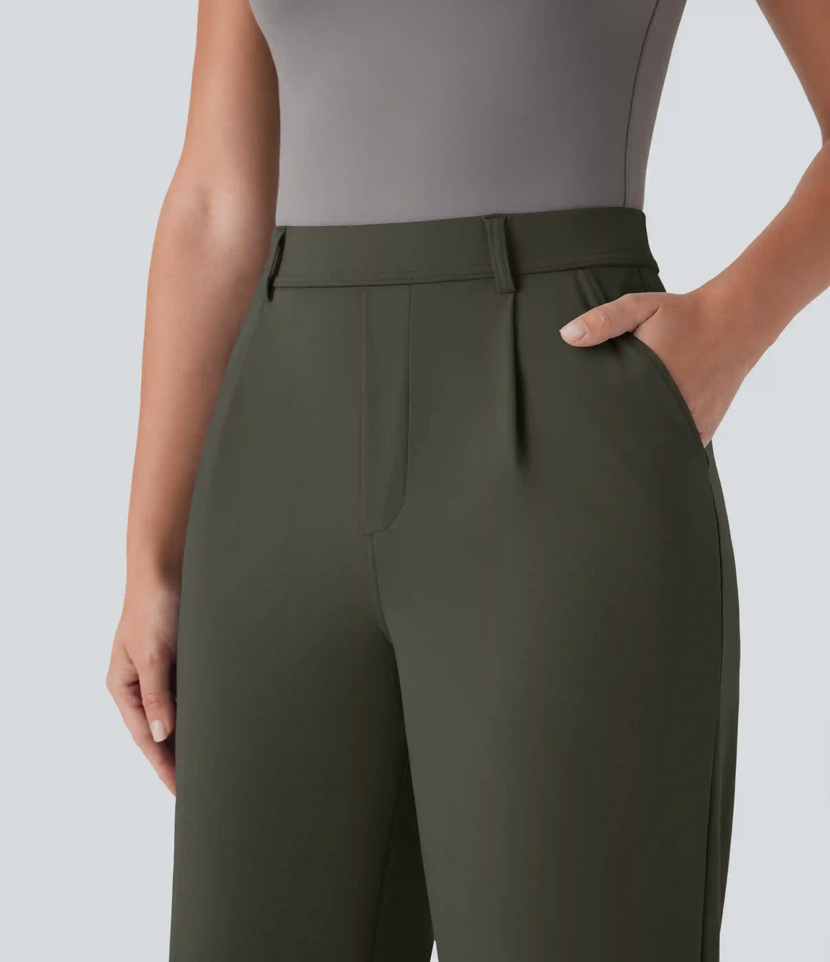 Halara Flex™ DayStretch High Waisted Side Pocket Straight Leg Capri Work Pants