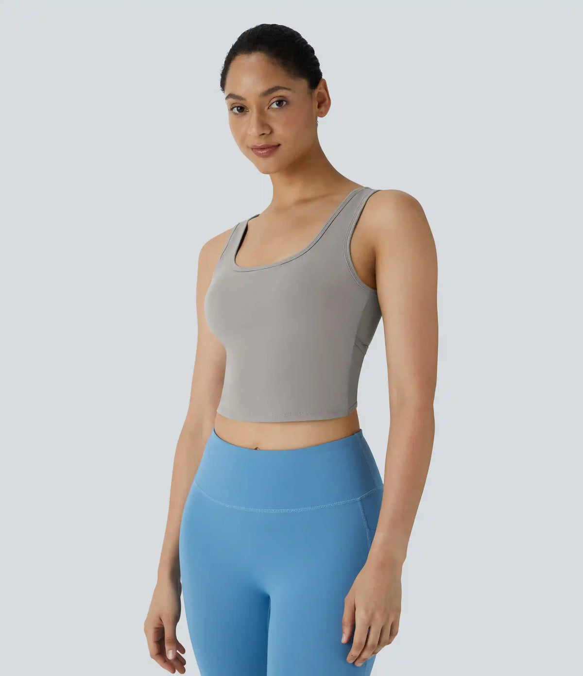 U Neck Crossover Barre Ballet Dance Tank Top A-D Cups