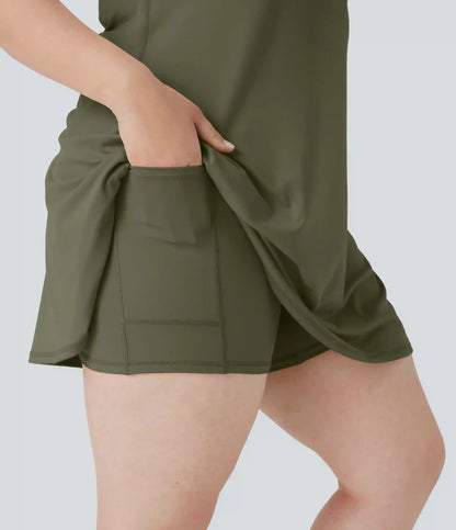 SoftlyZero™ Plush Active Plus Size Dress-Longer Length-Easy Peezy Edition