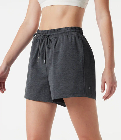 High Waisted Drawstring Quick Dry Workout Shorts 3'' with Pockets