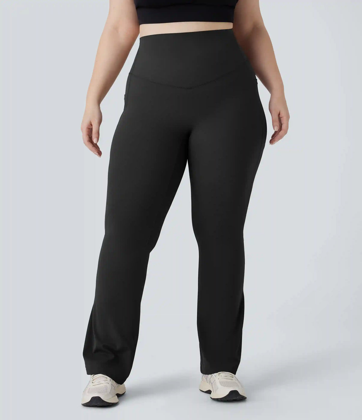 Halara UltraSculpt™ High Waisted Tummy Control Pocket Shaping Yoga Bootcut Plus Size Leggings