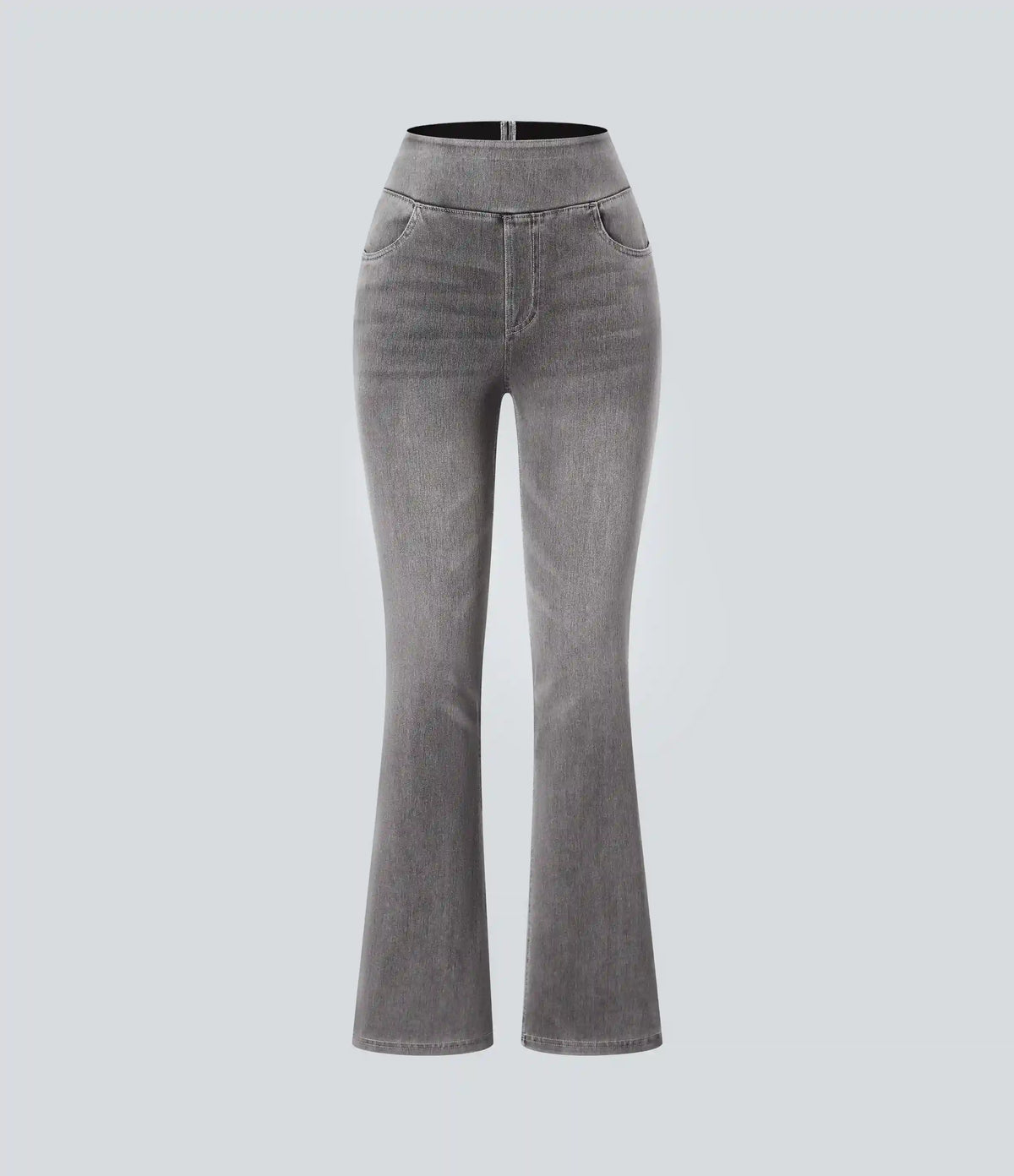 Halara Flex™ High Waisted Pockets Washed Casual Bootcut Jeans