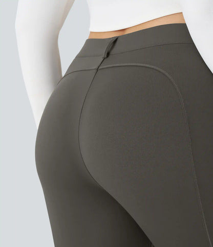 DayStretch High Waisted Zipper Pockets Solid Slim Hiking Plus Size Cargo Pants