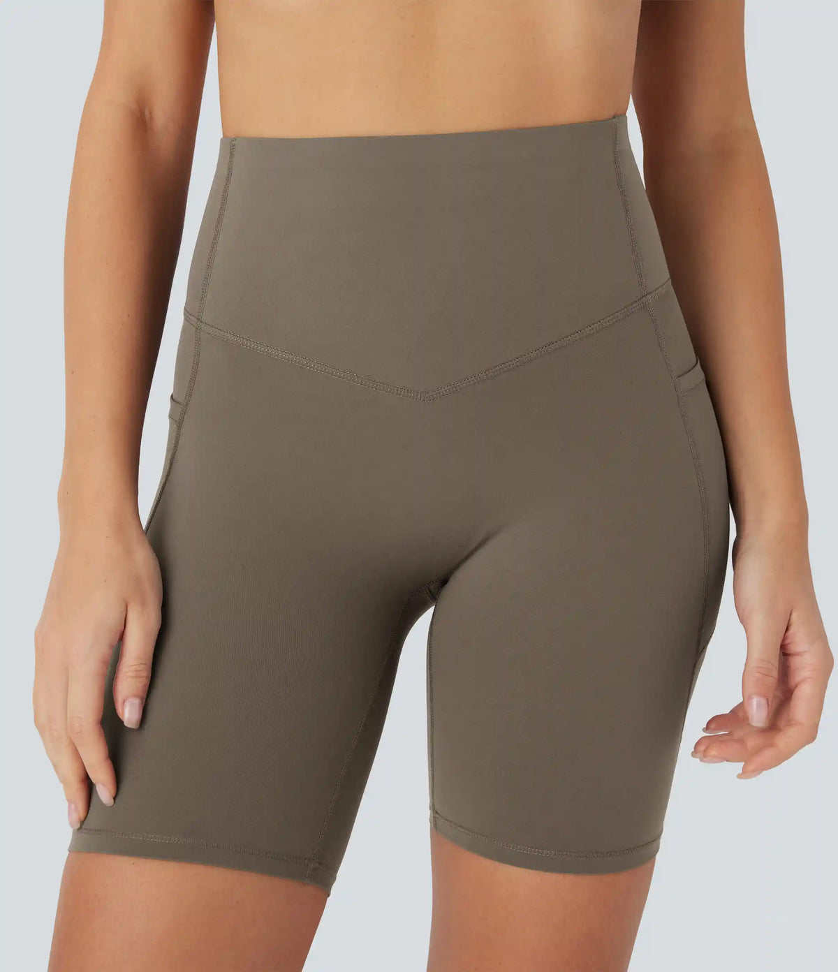 Halara UltraSculpt™ High Waisted Butt Lifting Tummy Control Pocket Shaping Training Biker Shorts 7''