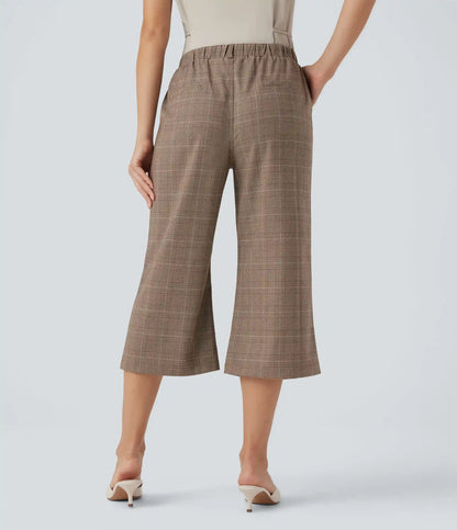 Halara Flex™ High Waisted Bootcut Houndstooth Work Pants with Pockets