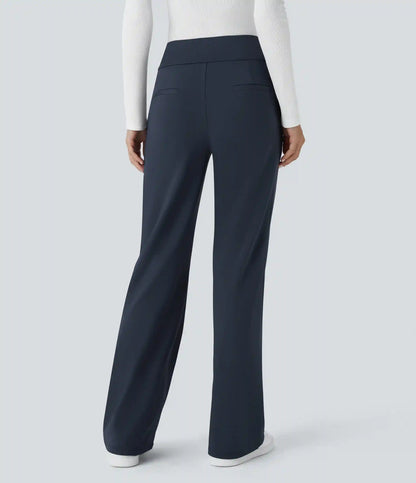 Halara Flex™ DayStretch Mid Rise Side Zipper Pocket Work Flare Pants