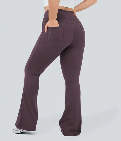 DayStretch High Waisted Pocket Flare Yoga Plus Size Leggings