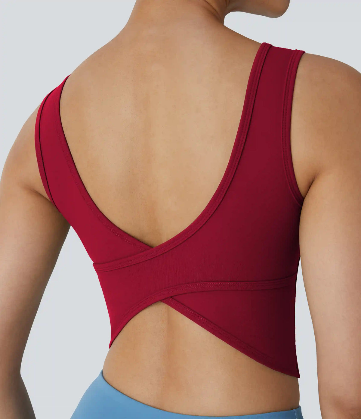 U Neck Crossover Barre Ballet Dance Tank Top A-D Cups