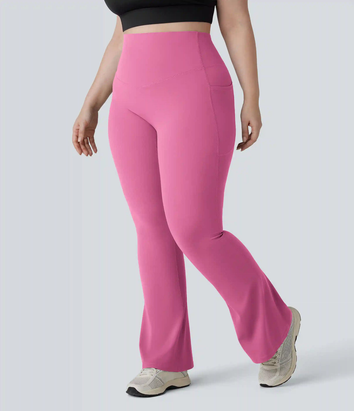Halara UltraSculpt™ High Waisted Tummy Control Pocket Shaping Yoga Bootcut Plus Size Leggings