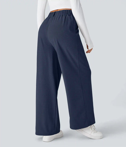 Halara Flex™ High Waisted Pocket Wide Leg Waffle Work Pants