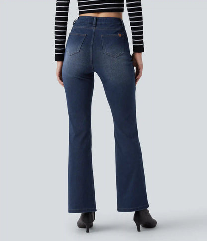 Halara Flex™ High Waisted Tummy Control Butt Lifting Denim Casual Bootcut Leggings with Pockets
