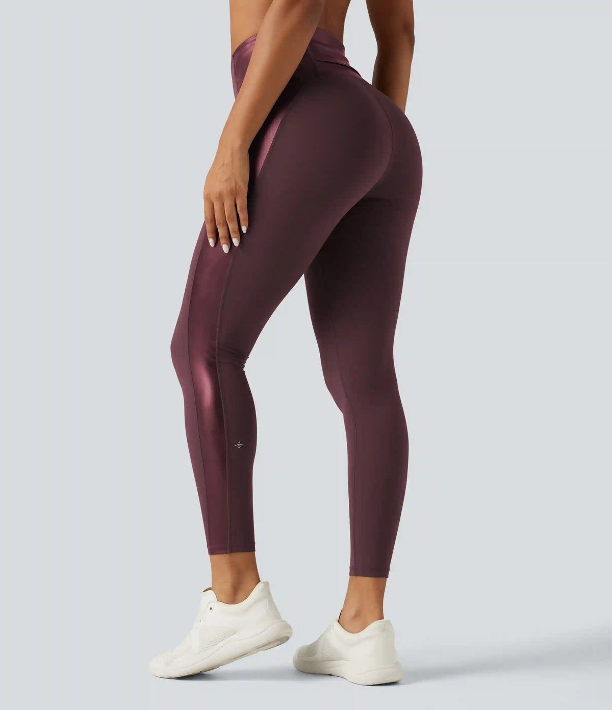 Halara UltraSculpt™ High Waisted Stretchy PU Tummy Control Yoga Leggings with Pocket