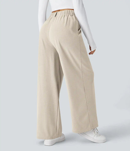 Halara Flex™ High Waisted Pocket Wide Leg Waffle Work Pants
