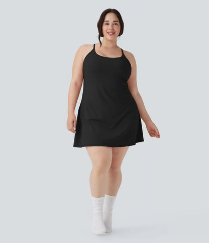 SoftlyZero™ Plush Active Plus Size Dress-Longer Length-Easy Peezy Edition