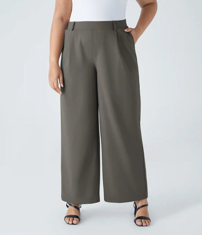 Halara Flex™ DayStretch High Waisted Pocket Straight Leg Work Plus Size Pants