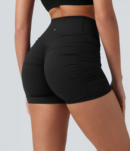 Halara Ultrasculpt™ High Waisted Ruched Scrunch Yoga Biker Shorts 5''