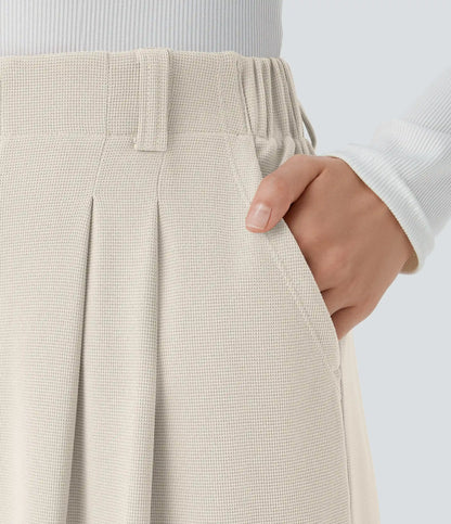 Halara Flex™ High Waisted Pocket Wide Leg Waffle Work Pants
