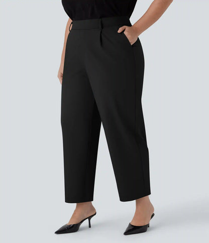 Halara Flex™ DayStretch High Waisted Ankle Length Tapered Work Plus Size Pants with Pockets
