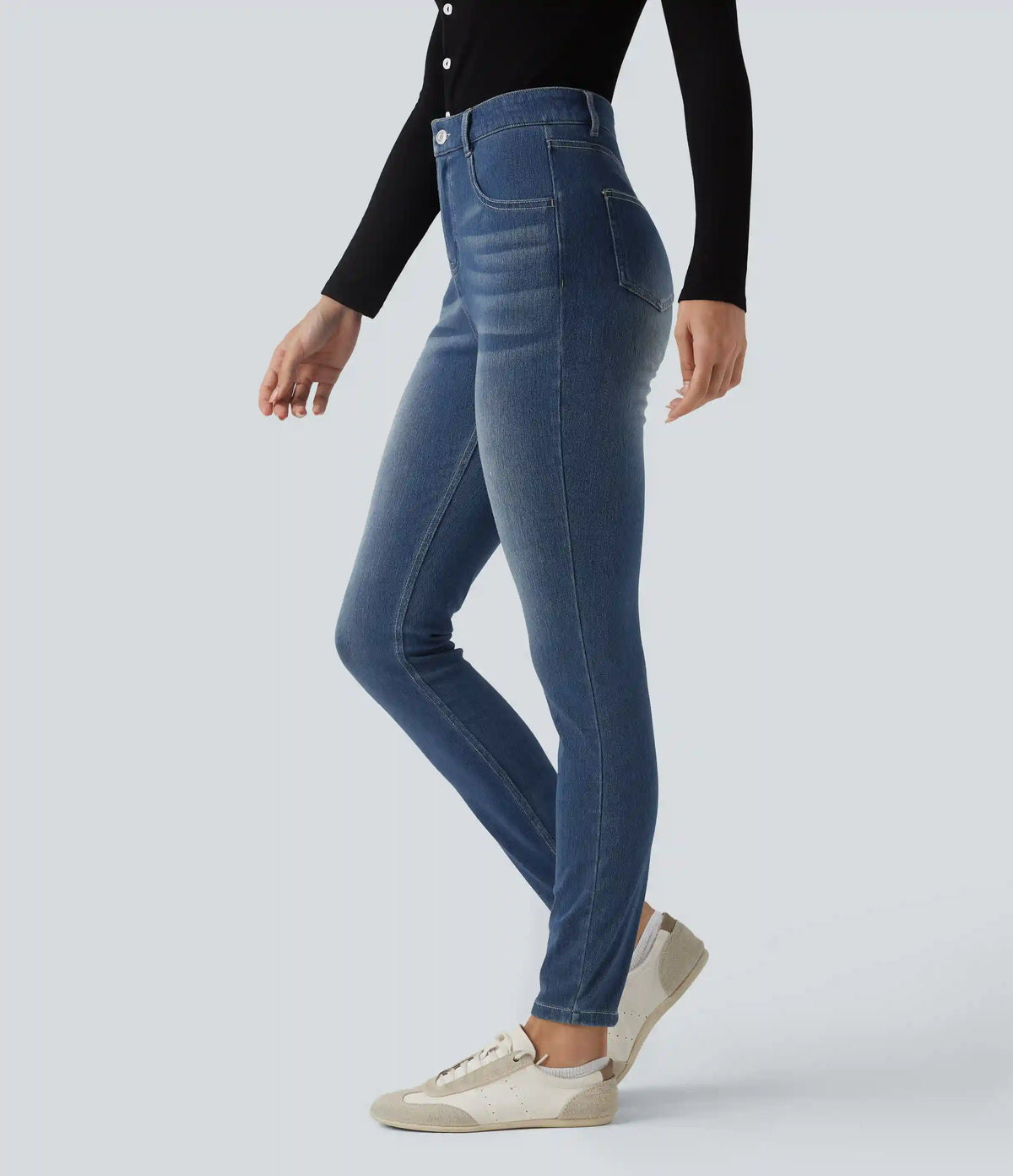Halara Flex™ High Waisted Casual Skinny Jeans with Pockets