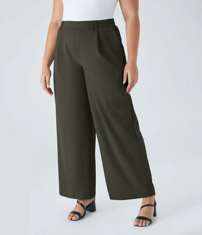 Halara Flex™ DayStretch High Waisted Pocket Straight Leg Work Plus Size Pants